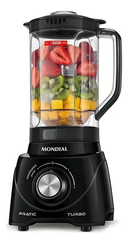 Liquidificador Pratic Turbo, Mondial, 550W – L-98-B –