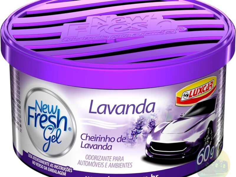 Luxcar New Fresh Gel Lavanda 60 g – Aromatizante em Gel Automotivo