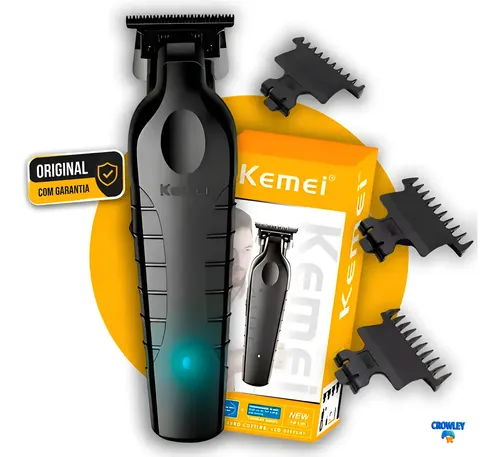 Máquina De Acabamento Corta Cabelo Profissional Kemei 2299 P –