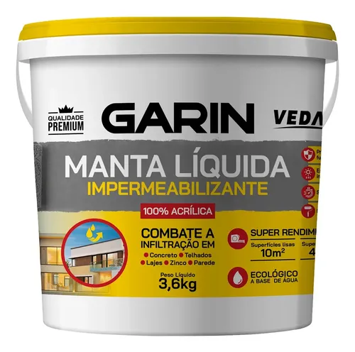 Manta Líquida Emborrachada Impermeabilizante 3,6kg –