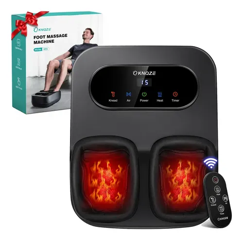 Massageador de Pes Eletrico Portatil com Aquecimento e Controle Remoto para Relaxamento Pés e Pernas Shiatsu Profissional –