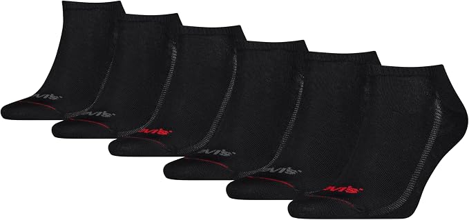Meias 6-pack Low Cut Socks, Lightweight, Arch Support & Mesh Ventilation Levi’smasculino