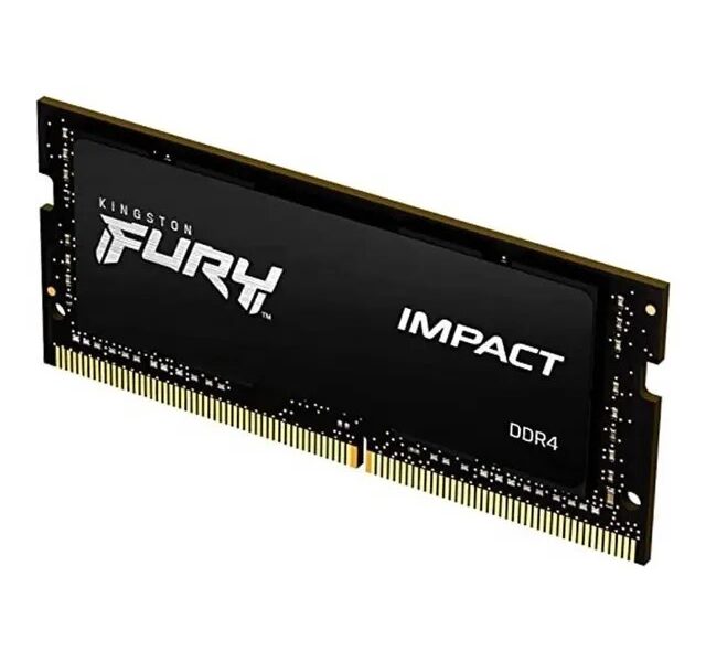 Memória RAM Para Notebook DDR4 8gb 3200Mhz CL20 Kingston Fury Impact KF432S20IB/8 Gamer Sodimm Preto