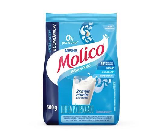 Molico Leite Em Pó Desnatado Total Cálcio 500G