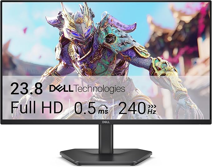 Monitor Dell 24″ Full HD (1920 x 1080) – 240 Hz – Painel IPS, 0,5 ms GtG, Brilho de 300 nits, Conforto Ocular TÜV 3 Estrelas – SE2426HG