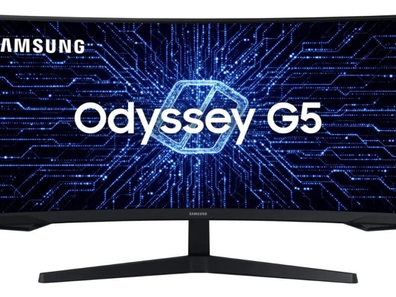 Monitor Gamer Curvo Samsung Odyssey 34" G5 165 Hz 1ms Ultrawide Preto