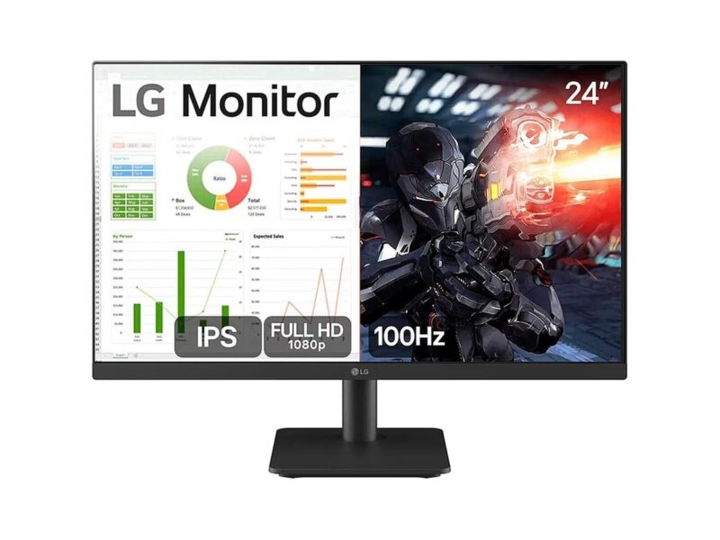 Monitor Gamer LG 24MS500-B 24ms Ips Fullhd 100hz Ajuste de Inclinação Negro –