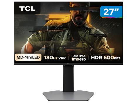 Monitor Gamer TCL 27″ QHD MiniLED 180Hz 27G64 – Monitor para PC –