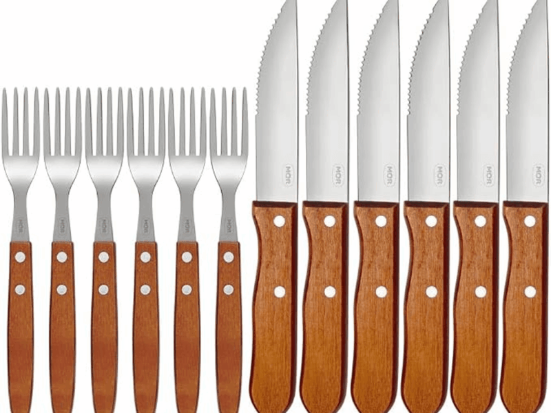 Mor – Conjunto Churrasco Garfo e Faca 12 Peças