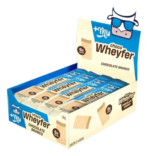 +Mu Chocowheyfer Chocolate Branco 6g proteína- Display 12 Un –