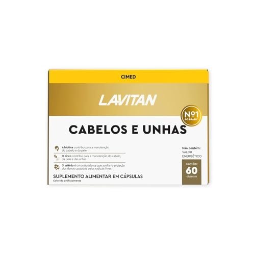 Multivitamínico Lavitan Cabelos E Unhas Com 60 Cápsulas