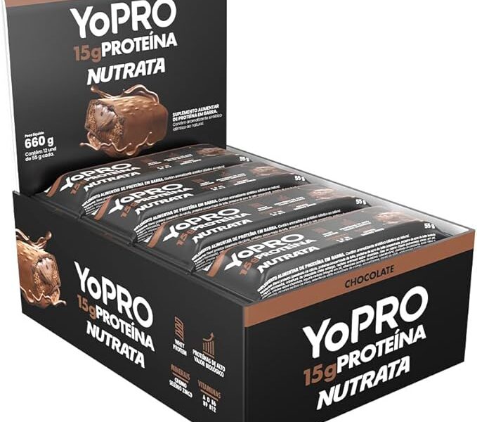 NUTRATA YOPRO 55G DISPLAY C/ 12 BARRAS – CHOCOLATE