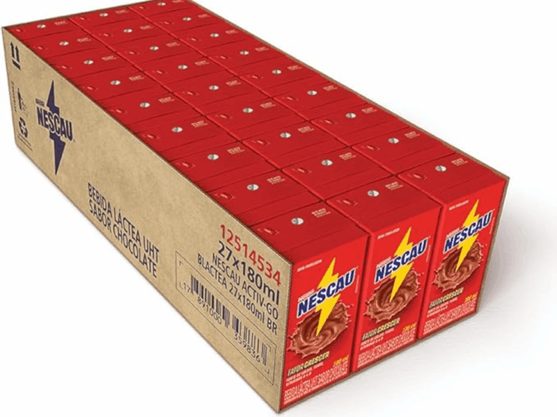 Nescau Bebida Láctea 180ml caixa com 27 unidades