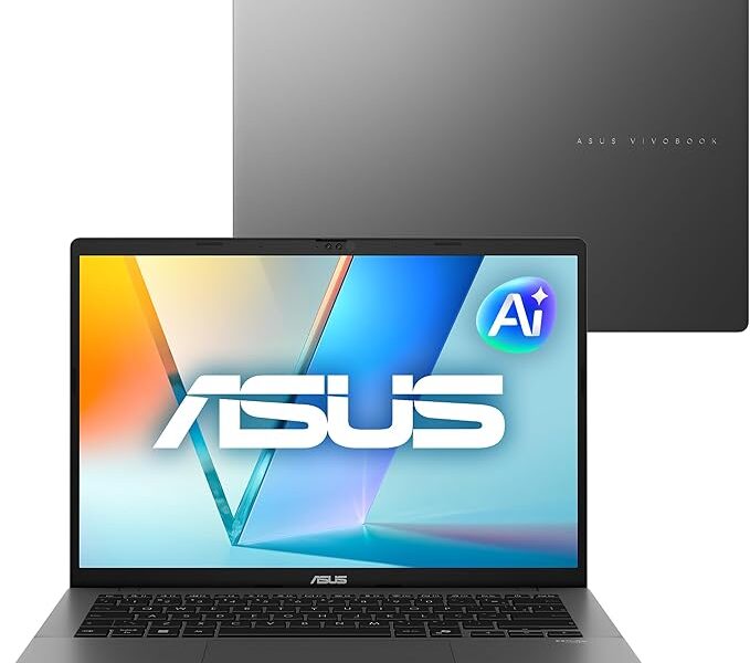 Notebook ASUS Vivobook S14 IA PC, Core Ultra 7, 16 GB, 512 GB, Linux, 14” Nivel IPS 60Hz, Matte Gray – S3407CA-LY121