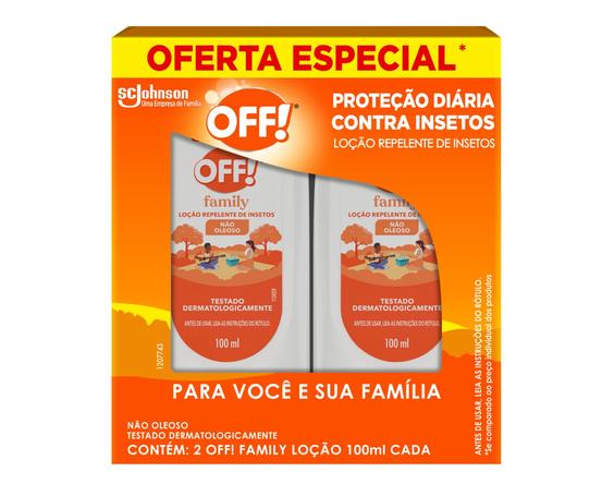 OFF! Family Loção Repelente de Insetos e Mosquitos 2 x 100ml