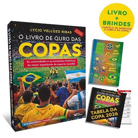 O livro de ouro das copas 2026 – Edição Limitada: As curiosidades e os momentos históricos do maior espetáculo do esporte mundial.
