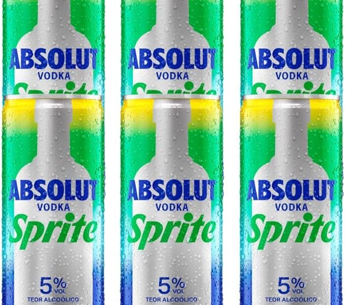 Pack Bebida Mista Alcoólica Absolut Vodka Sprite – 6 unidades de lata 269ml