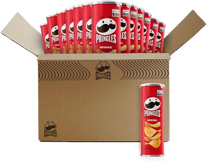 Pack Salgadinho Batata Frita Pringles Original 104g com 18 unidades