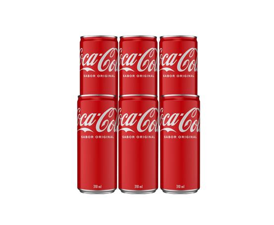 Pack de COCA-COLA LATA 310 ML 6 unidades