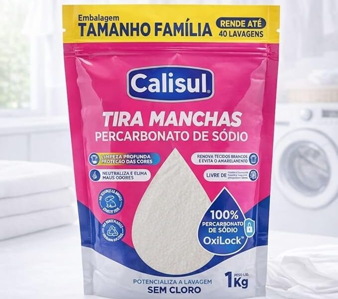 Percarbonato de Sódio Tira Manchas, 4kg, 100% Puro, Sem Cloro, Biodegradável, Limpeza Profunda para Roupas Coloridas e Brancas Remove Gordura Air Fryer (4)