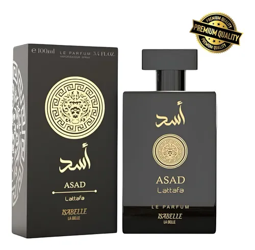 Perfume Arabe Asad 100ml Le Parfum Marca Isabelle La Belle Original – Amadeirado Quente Inspiração Alta Fixação Homem Cheiroso –