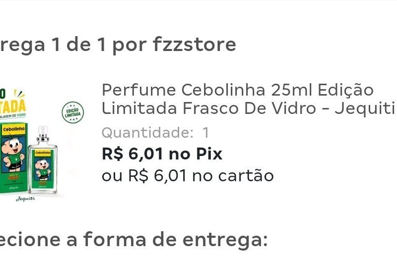 Perfume Cebolinha 25ml Edição Limitada Frasco De Vidro – Jequiti – Frasco de Perfume –