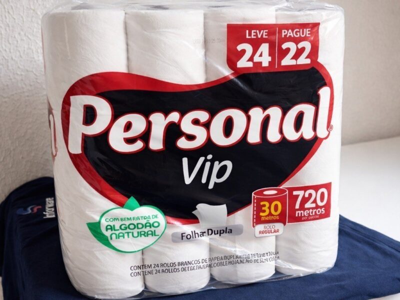 Personal VIP – Papel Higiênico Folha Dupla, Branco 24 unidades (Embalagem pode variar)