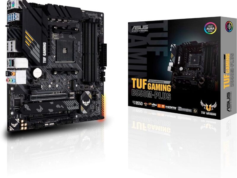 Placa-mãe Asus P/amd Am4 B550m-plus Tuf Gaming 4xddr4 Matx