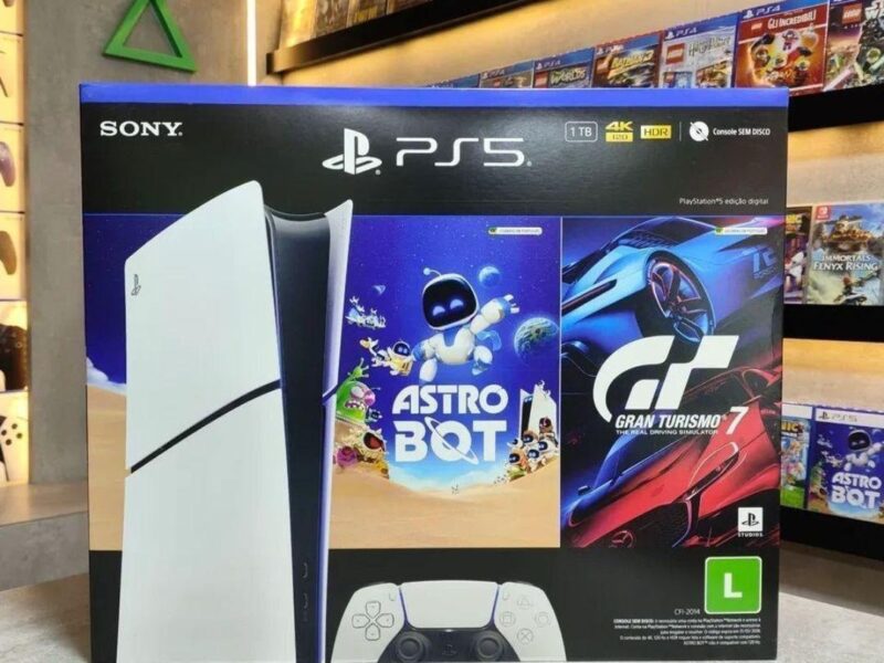 PlayStation®5 Slim Digital 825GB – Pacote ASTRO BOT e Gran Turismo 7