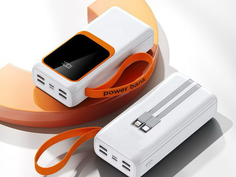 Power Bank 50000mAh Turbo 22.5W Carregador Portátil Rápido com Saída PD de Alta Capacidade