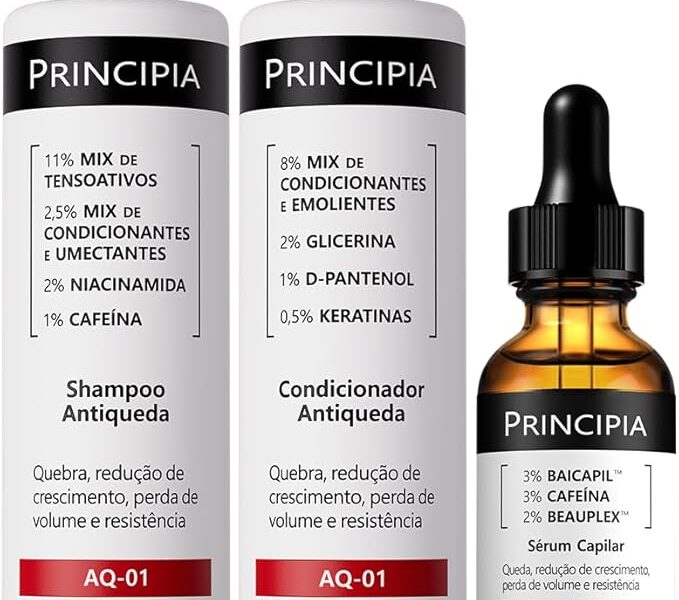 Principia Kit Antiqueda Trio Shampoo + Condicionar + Sérum Capilar