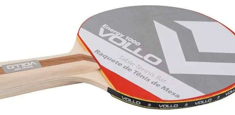Raquete Profissional Tênis De Mesa Energy 1000 Ping Pong Cor Vermelho/Preto Tipo de cabo madeira –