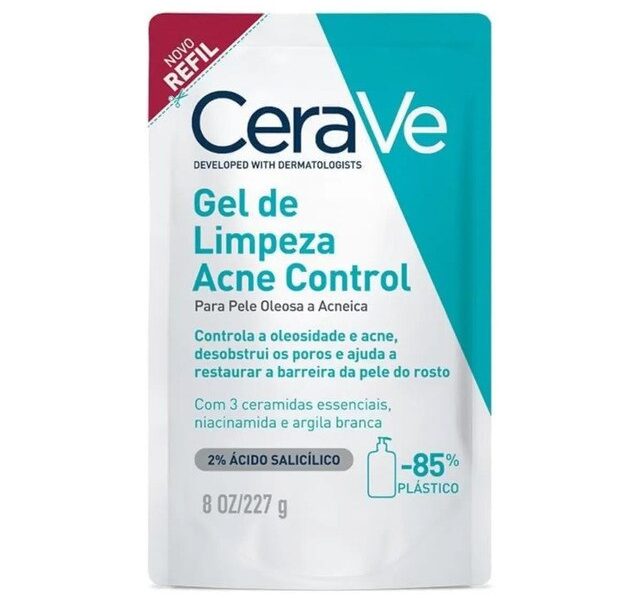 Refil Gel De Limpeza Facial Acne Control 227g Cerave –