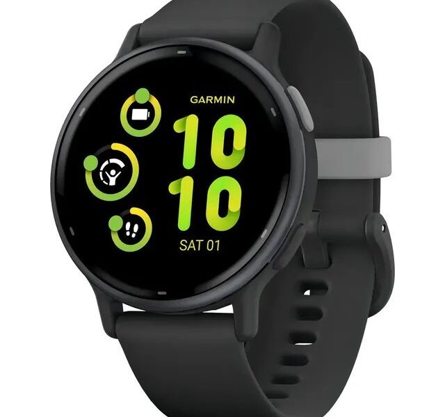 Relógio Garmin Vivoactive 5 Preto Com Pulseira De Silicone –