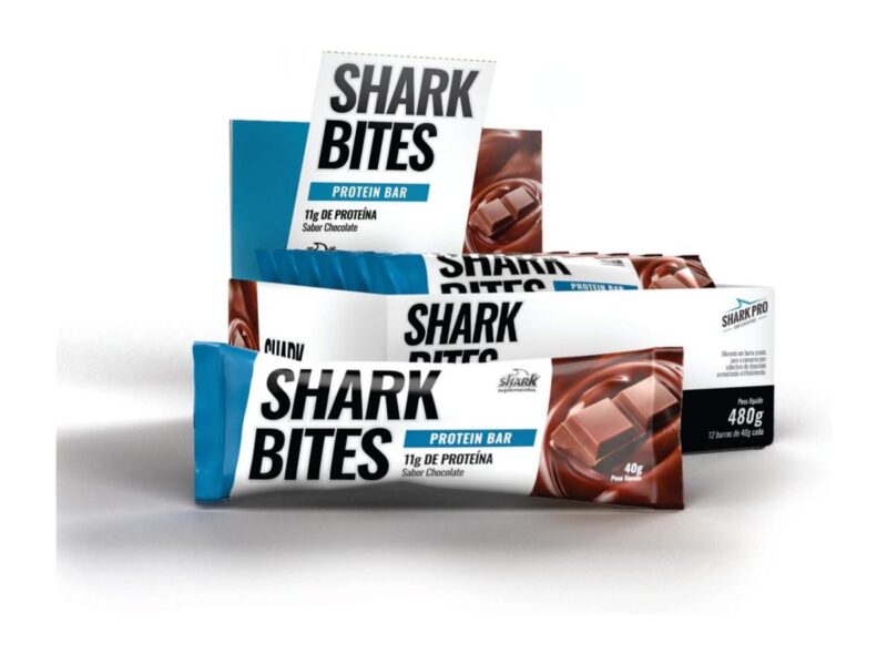 SHARK BITES PROTEIN BAR CHOCOLATE (12X40G)