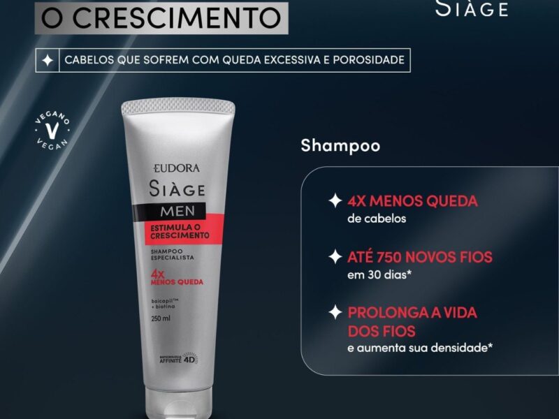 SIAGE Siàge Shampoo Estimula O Crescimento Men 250Ml