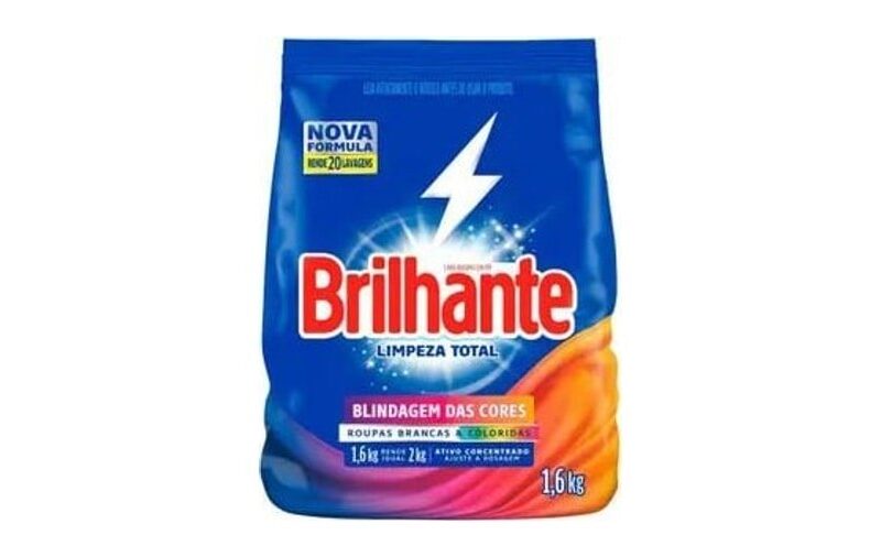Sabão em Pó Brilhante Limpeza Total Blindagem das Cores 1,6kg – Sabão em Pó –