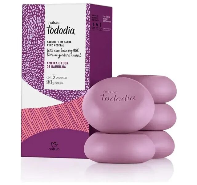 Sabonete Natura Ameixa E Flor Baunilha Tododia 5 Unid De 90g –