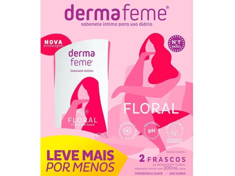Sabonete Íntimo Dermafeme Floral 200ml