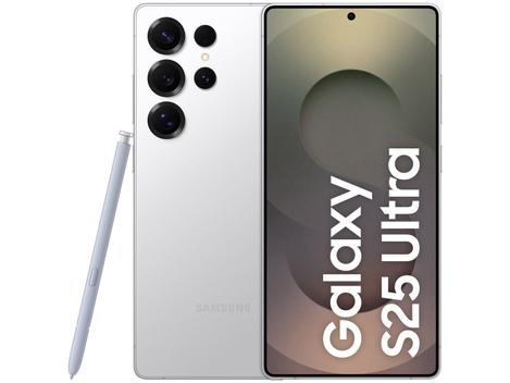 Samsung Galaxy S25 Ultra 5G 256GB Galaxy AI Titânio Prata 6,9″ 12GB RAM Câm. Quádrupla 200+50+10+50MP Bateria 5000mAh Dual Chip – Galaxy S25 Ultra –