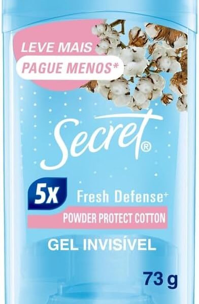 Secret Desodorante Antitranspirante em Gel Powder Protect Cotton 73g