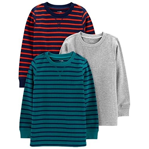 Simple Joys by Carter’s Pacote com 3 camisetas térmicas de manga comprida para meninos