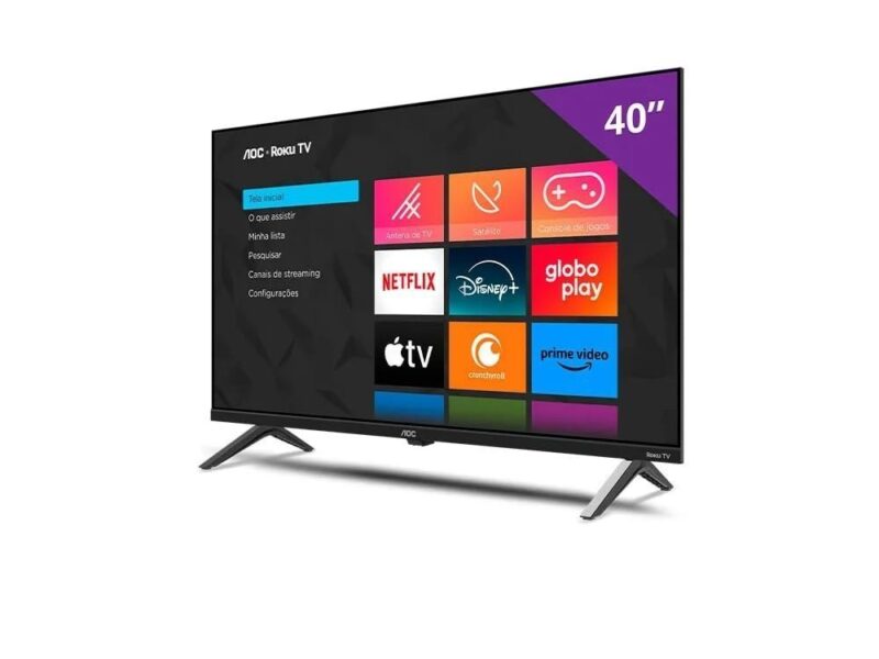 Smart TV 40″ AOC Roku TV DLED Full HD 40S5045/78G – Bivolt