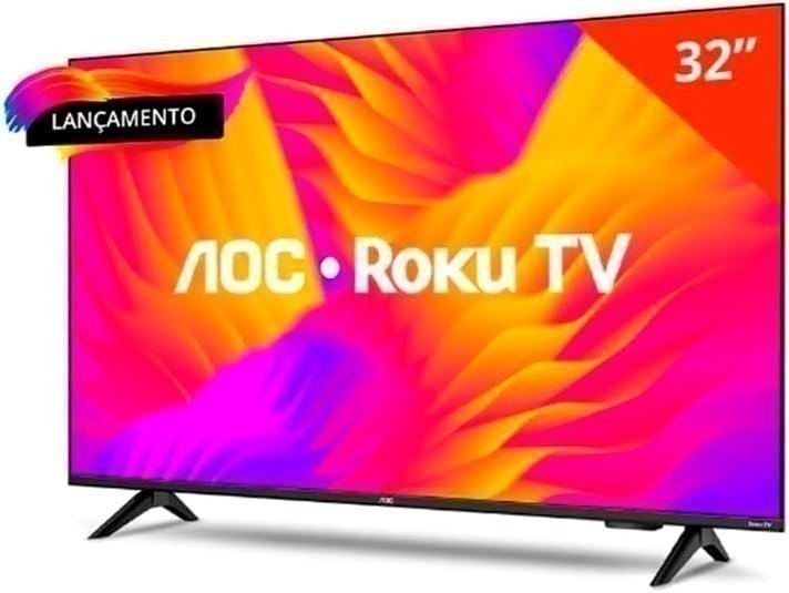 Smart TV LCD LED 32″ AOC 32S5155/78G – Wi-Fi, HD, Quad Core, Dolby Áudio, 60 Hz