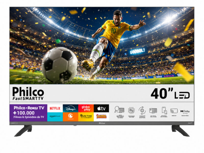 Smart Tv 40” Philco Roku Tv Hdr10 Dolby Áudio P40cra