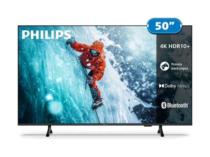 Smart Tv Philips 50 4k 50pug7300 Comando De Voz Bluetooth –