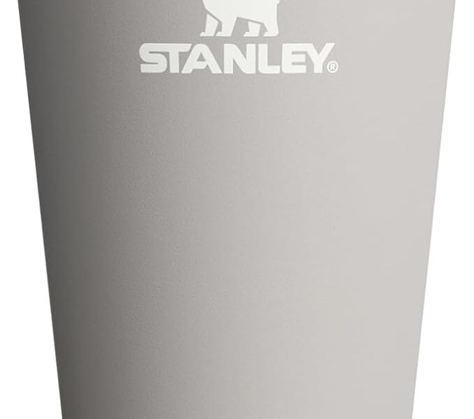 Stanley – Copo Térmico Texturizado para Cerveja, 473ml, para Bebidas Quentes ou Frias, Ash