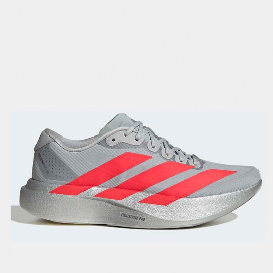Tênis Adidas Adizero Evo Sl Feminino – Prata+Vermelho | Netshoes
