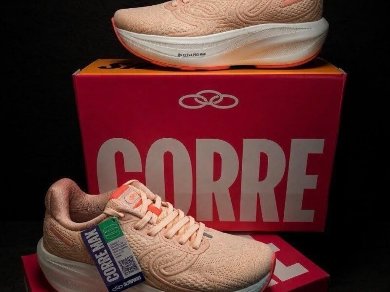 Tênis Olympikus Corre Max Feminino – Laranja Claro | Netshoes