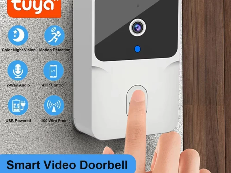 Tuya wi fi vídeo campainha sem fio câmera hd ir alarme de segurança casa inteligente campainha da porta wi fi intercom para casa – AliExpress 13
